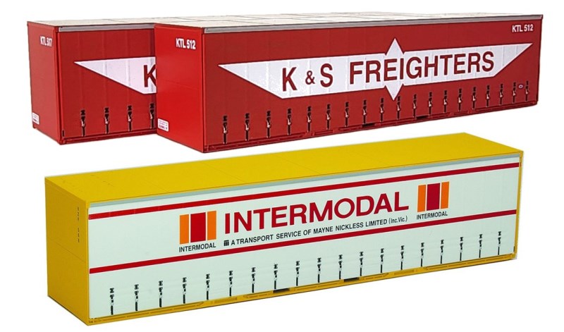 K&S 40' Curtain Side Containers